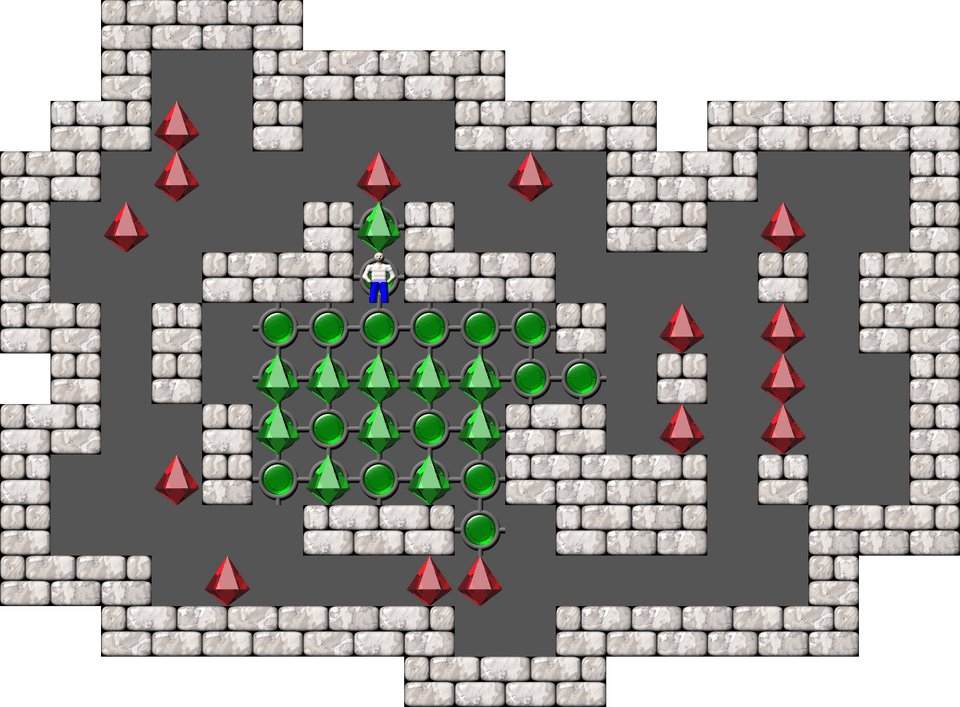 Sokoban Mass Remodel level 333